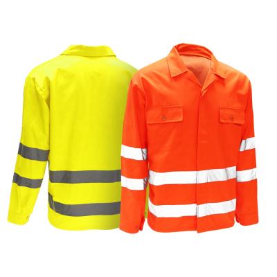 China Multiple Fluorescent Orange Safety High Visibility Workwear Safety Enforcement Scenes Long Sleeve Shirt for sale