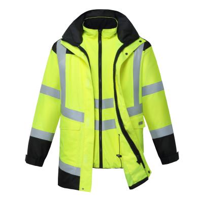 China Water Proof Mens Jackets Winter Reflective Clothing Safety Luminous Jacket for sale