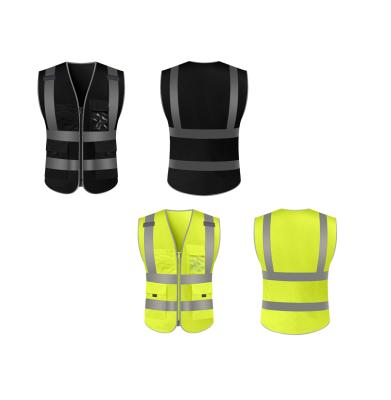 China Safety Breathable Reflective Vest Construction Fabric Polyester Tape Vest Tape Vest Reflective Clothing for sale