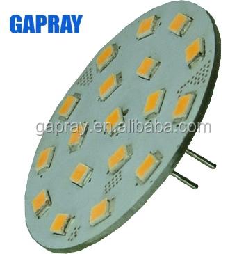 China Automotive Boats Caravan Yacht Marine Brightness 2.6W 2835 SMD etc. RVs Intense Led Round G4 Back Pin 24V for sale