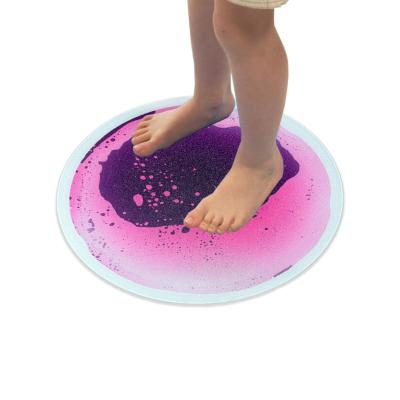 China Fancy Puzzle Mat Nontoxic Vinyl Sensory Educational Non-toxic Color 3D Liquid Flooring Liquid Flooring Carpet Tile for sale