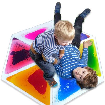 China Eco-Friendly Non-Toxic Non-Toxic Non-Toxic Non-Toxic Dynamic Liquid Sensory Play Floor Gel Color Floor Baby Vinyl Play Mat for sale