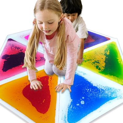 China Non-Toxic Hot Selling Educational Equipment Kindergarten Liquid Sensory Mat Children's Tiling Eco-Friendly Toy for sale