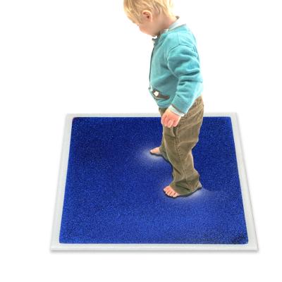 China High Load Bearing Capacity Up To 120kg Educational Sensory Viny Puzzle Liquid Glitter Dance Floor Tiles Play Mat For Autistic Children for sale