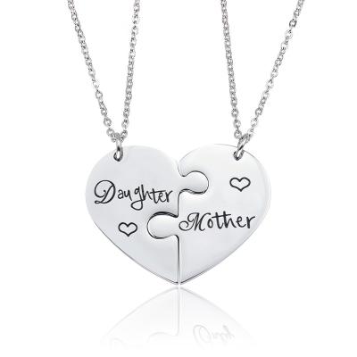 China 2019 Trendy Girl Pendant Necklace Best Friends Forever Fashion Mother's Day Mother Gift Necklace for sale