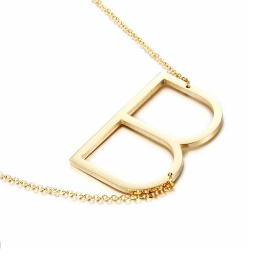 China Wholesale Custom Stainless Steel FASHIONABLE A-Z Letter Initial Necklace Name Jewelry for sale