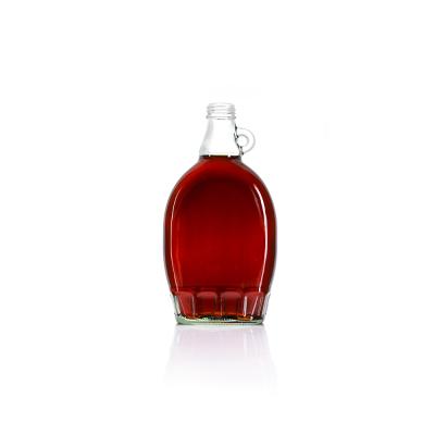 China High quality cheap food stain 250ml 375ml 500ml empty glass bottles for maple syrup for sale