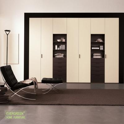 China New Design Modern Simple Modern Sliding Door Combination Bedroom Brown Wooden Wardrobe for sale