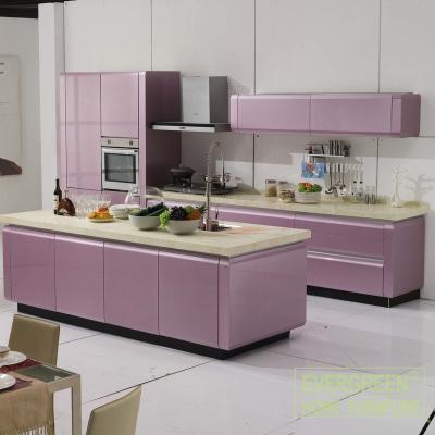 China High Gloss Kitchen Furniture Design Sideboard For Wholesales 2022 Sideboard Hidden Handle Kitchen Cupboard Unique Customized Furniture for sale