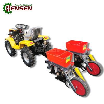 China Full Time 4x4 Small Farm Tractors 12 HP 4WD Small Tractor With Corn Seeder for sale