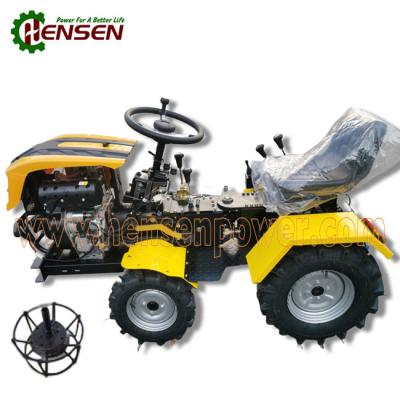 China Greenhouses 4 Wheel Tractor 18 Horsepower Compact Diesel Tractors for sale