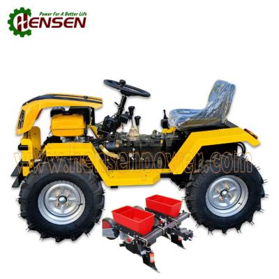 China 4x4 Gasoline Tractor 18 HP Multi Purpose Mini Tractor With Corn Seeder for sale