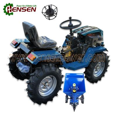 China Convertible 4 By 4 Mini Tractor Gasoline Tractor With Potato Seeder for sale