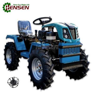 China 18HP Gasoline Powered Tractor Disc Brake Mini Traktor 4x4 Single Cylinder for sale