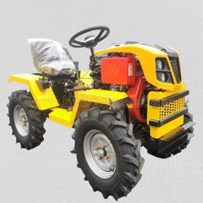 China Full Time 4x4 Diesel Mini Tractors Adjustable Seat And Powerful 188F 12hp Engine for sale