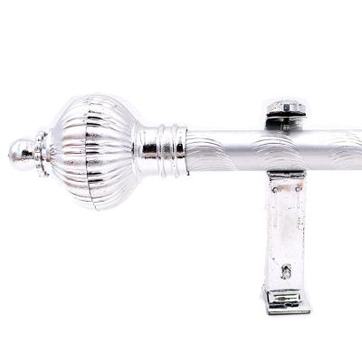 China Metal Engraving 24mm Aluminum Carved Curtain Rods Curtain Pole For Indonesia Market for sale