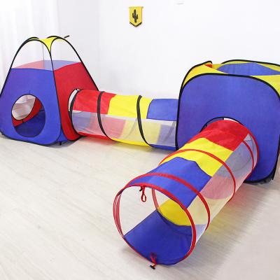 China High Quality 4 Piece Set Sports Kids Jump Up Tunnel Indoor Toy Tents Kids Play Tent Kids Tent for sale