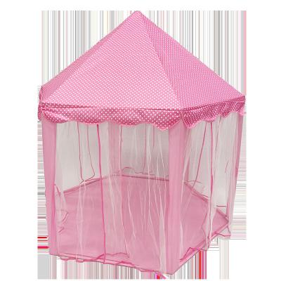 China Soft Indoor Pink Castle Play Tent Foldable Toy Factory Direct Sales Kids Room Toy Tents for sale