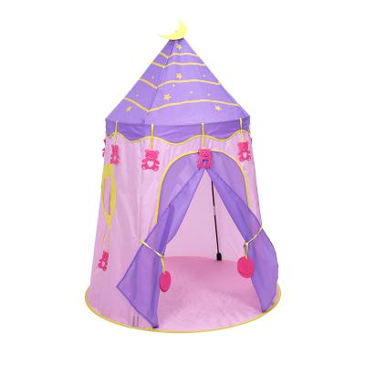 China Toy Factory Direct New Foldable Soft Children's Tent Purple Indoor Play Castle Kids Play Tent for sale