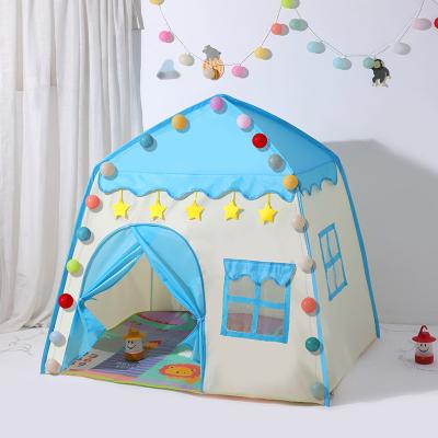 China Soft Toy Outdoor Foldable Pop Up Kids Play Tent Girl Princess Castle Small Stars Model Tent For Children for sale