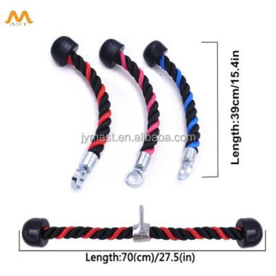 China Tricep Rope Fitness Tricep Rope Bicep Rope Fitness Accessories Pull Rope Gym Equipment Nylon Tricep for sale