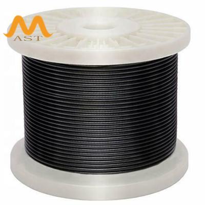 China Flexible Metal Cable / Plastic GYM Equipment PU Coated Steel Wire Rope 5mm for sale