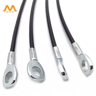 China Metal Steel Wire Rope 4mm 5mm 6mm And Gym Cable Coated Eye Supplies Grommets End Fitting for sale