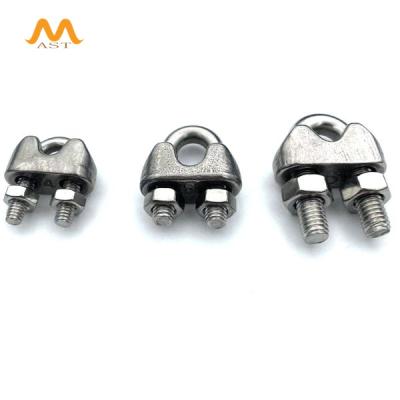 China Fitness Cable GYM 304 Clips Stainless Clamp 304 Clips Spare Parts Equipment Accessories For 6MM Wire Rope for sale