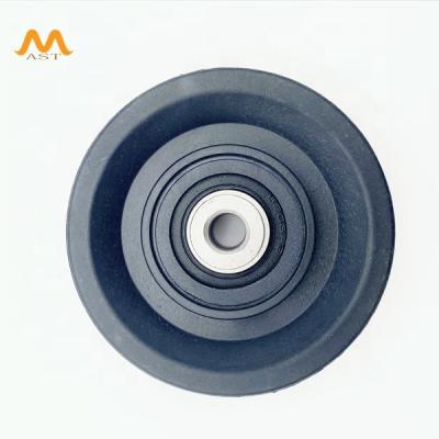 China Metal/Plastic 90mm Fitness Equipment Iron Core Supporting Pulley Gym Equipment Accessories For Sports Simulator for sale