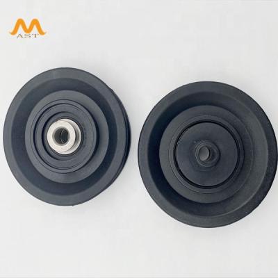 China Metal/Plastic 97mm Fitness Equipment Iron Core Supporting Pulley Gym Equipment Accessories For Sports Simulator for sale