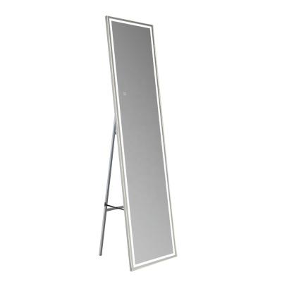 China Modern Full Length Standing Floor Wall Mirror Salon Beauty Home Decorative Dressing Mirrors with Aluminum Frame for sale