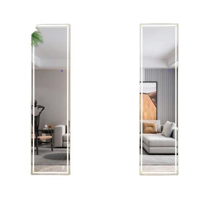 China Modern New Design Modern Style Black White Golden Color Aluminum Alloy Framed Mirror Furniture Dressing Mirror for sale