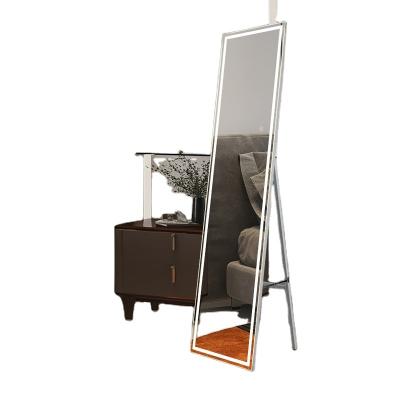 China Modern Fashion Decorative For Living Room Large Full Body Dressing Wood Framed Wall Mounted Mirror for sale