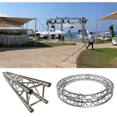 China Universal cheap 6082-T6/6061-T6 alloy aluminum circle round aluminum curved truss truss with TUV certification and professional design draft for sale