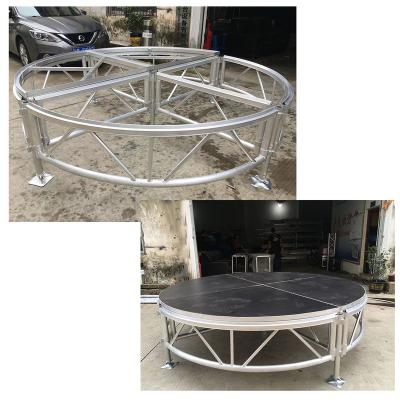 China 6061-T6 Aluminum Alloy Round Concert Stage Aluminum Portable Waterproof Mobile Platform For Event for sale