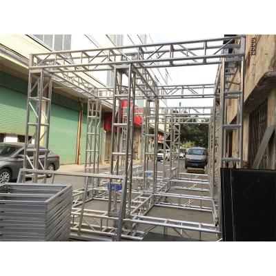 China Aluminum Ninja Truss Frame Event Aluminum Stage Alloy 6082-T6/6061-T6 Bolt Screw Segment Lighting Truss Display for sale