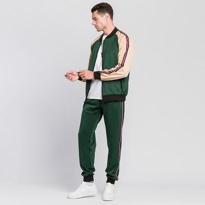 China Breathable Custom Design Logo Top Jogger Pant Training Sports Wear Opposite Vintage Patchwork Mens Suits for sale