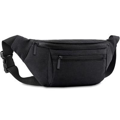 China Outdoor Water Proof Women Travel Small Running Belts Bag Metal Zipper Fanny Pack Polyester Waist Sport Waist Bags for sale