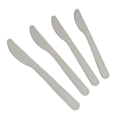 China Disposable Eco Friendly Stocked Biodegradable 100% Eco packaging biodegradable cpla plastic cutlery compostable single use utensils knife fork spoons disposable cutlery set for sale