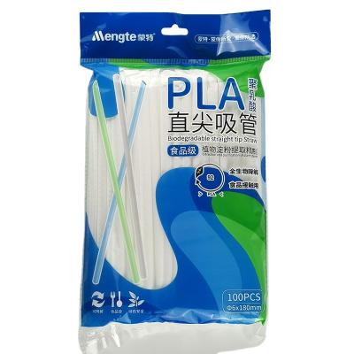 China Disposable Eco Friendly Stocked Biodegradable Custom cheap printed transparent clear individually wrapped hard reusable logo plastic disposable drinking straws for juice for sale