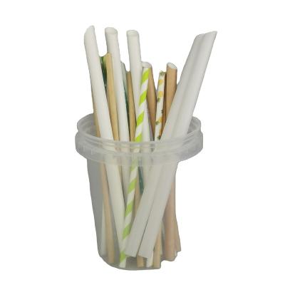 China Disposable Eco Friendly Stocked Biodegradable Food grade Eco-friendly plastic straw disposable bubble tea juice drinking straw for sale