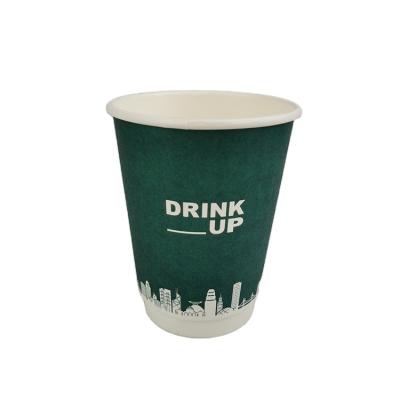 China Disposable Eco Friendly Stocked Biodegradable manufacturer compostable takeway hot biodegradable disposable paper coffee cups custom logo big paper cup for sale