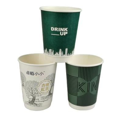 China Disposable Eco Friendly Stocked Biodegradable Paper Coffee Cups High Quality Coffee Cups Disposable Eco Friendly Biodegradable Paper Cup for sale