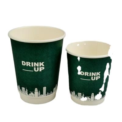 China Disposable Eco Friendly Stocked Biodegradable Factory hot sell cheaper price disposable coffee paper cups for sale