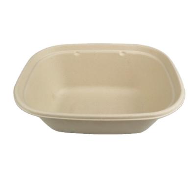 China Disposable Eco Friendly Stocked Biodegradable Wholesale Disposable Take Away Food Packing Box Take Out Container Bagasse Paper Takeaway Fast Food Boxes for sale