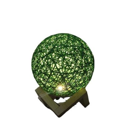 China Party decorations and colorful rattan ball manufacturers wholesale colorful ball celebrity atmosphere moon lamp RGB color decoration creative lamp for sale