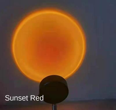 China Single-in-1 Remote Control Sunset Projection 4 Rainbow Lamp Robot Sunset Environmental Protection Red Light for sale