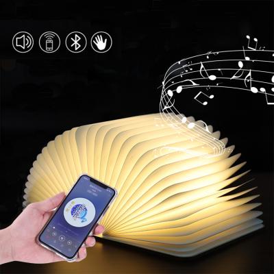 China AirPlay 2021 Best-selling Creative Music Notebook Speakers LED Book Lights Lights Christmas Gift Custom Subwoofer Manufacturer for sale