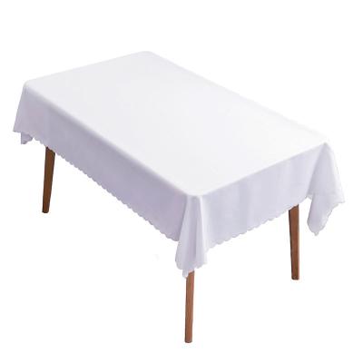 China Waterproof Polyester Table Cloth Table Cloth Rectangle Decorative Waterproof Polyester Tablecloth Wedding Dining for sale