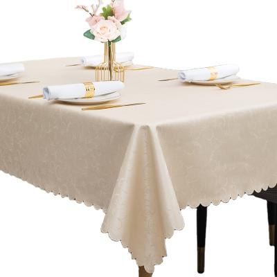 China Rustic Waterproof Tablecloth Fitted Stretch Table Cover Square Tablecloth Waterproof Oilproof for sale